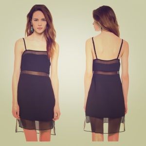 Parker black slip dress